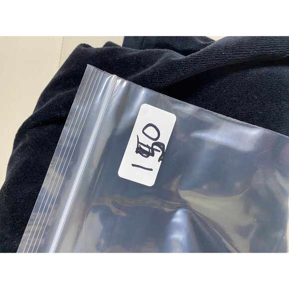 Natural Impressions Black Velour Quilted Floral Embroidered Jacket sz Large Zip - Picture 7 of 12